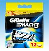 Gillette MACH 3   12ks Náhradní břity